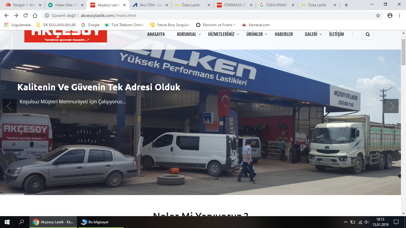 Web Sitemiz Hizmete Açıldı.